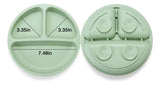 Platos De Silicona Irrompibles Para Bebés 3 Piezas