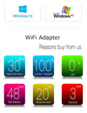 Adaptador Wifi Usb 5g Tarjeta Red Pc Ac 600 Doble Banda Dual