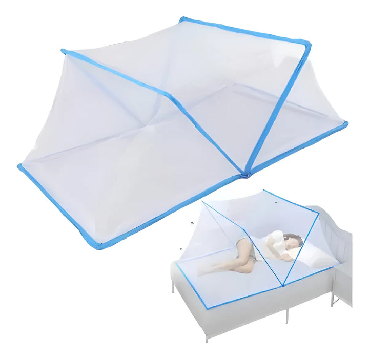 Mosquitero Toldillo Plegable Para Cama, Cuna Toldo 190 Azul