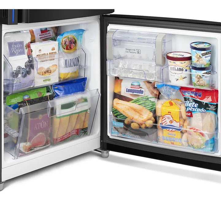 Heladera No Frost Mabe RMB400IBBRX0 418L Plateada con Negro | Bottom Freezer