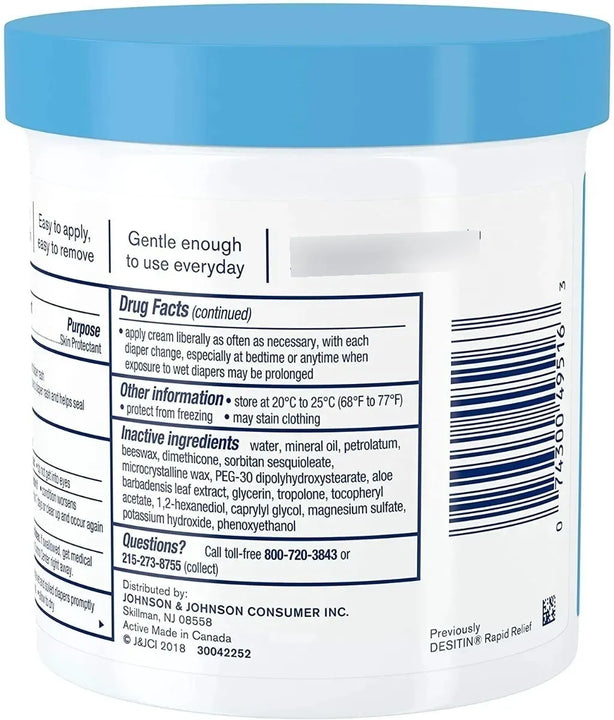 Desitin Crema Rápido Alivio Tarro Grande 16 Oz