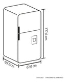 Nevera Haceb No Frost 311 Litros Manija Integrada - Titanio
