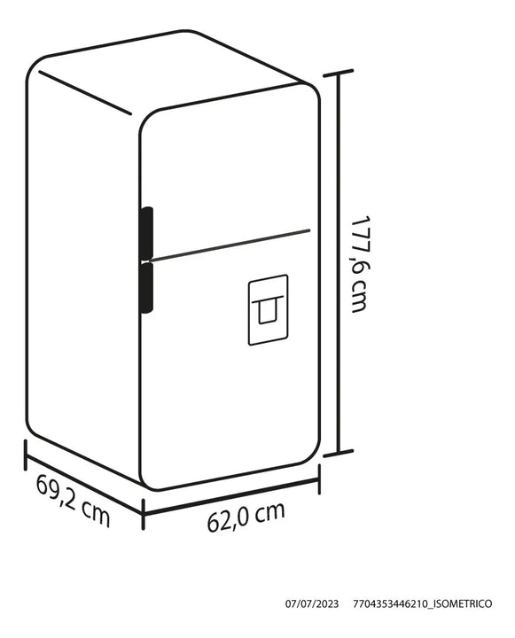 Nevera Haceb No Frost 311 Litros Manija Integrada - Titanio