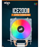 COOLER CPU AIGO ICE200PRO RGB para procesadores Intel y Amd