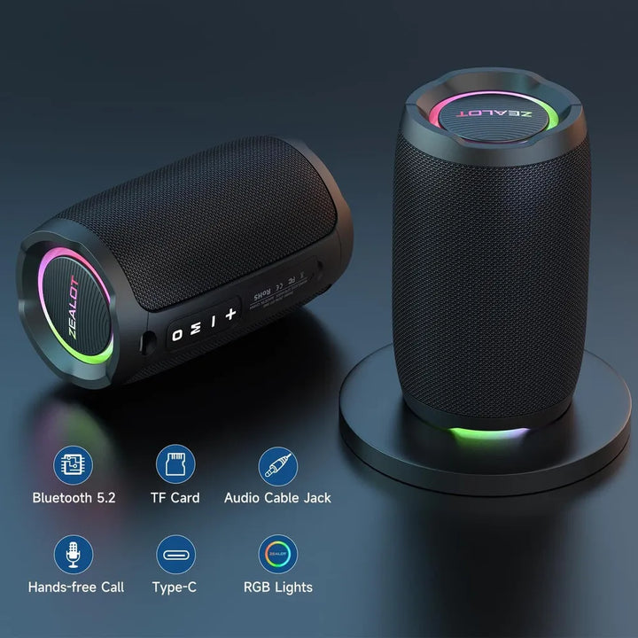 Parlante Premium Bluetooth Portátil Zealot S49 Resistente