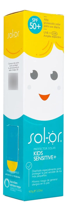 Protector Solar Para Niños Piel Sensible Sol-or Kids 100g