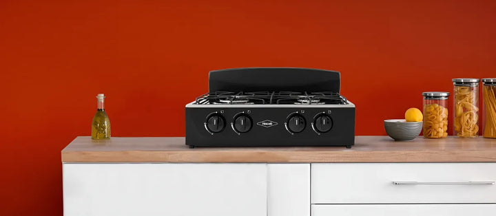 Estufa De Mesa Avellana T Gas Natural Negra Haceb Color Negro