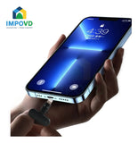 Micrófono Inalambrico Solapa Color Negro Conexión USB tipo C Portátil Iphone Android Compatible Apple Filtro Antipop Condensador Estuche Carga 3 en 1 Combo Duo