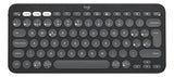 Teclado Logitech QWERTY español color grafito