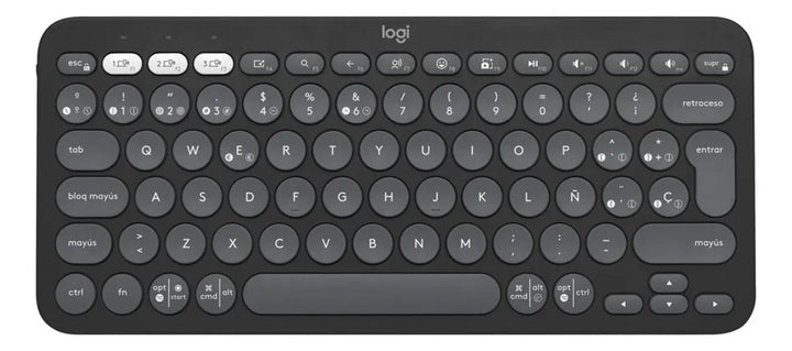 Teclado Logitech QWERTY español color grafito