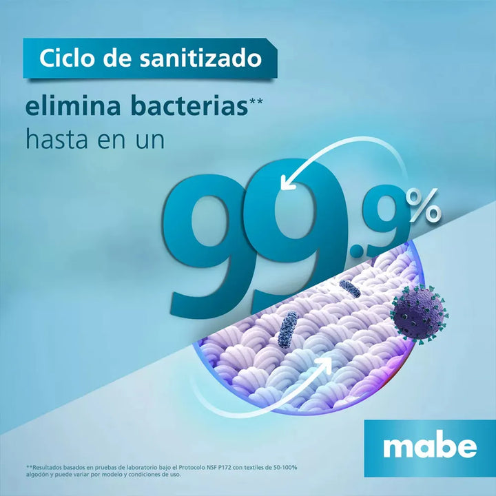 Lavadora Automática Mabe LMC48100WDAB0 18 Kg Carga Superior Digital Diamond Gray