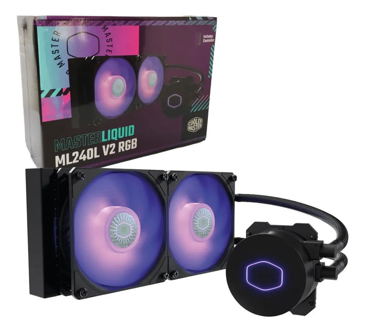 Enfriamiento Liquido Cooler Master Masterliquid Ml240l V2 Led Rgb