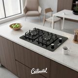 Estufa De Empotrar Vidrio Templado 2pt Gas Propano 6040