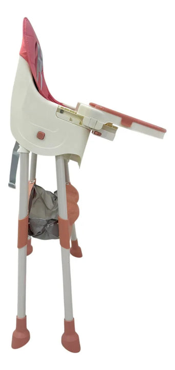 Silla De Comer 3 En 1 Kidshop Cy006 Plegable Rosado
