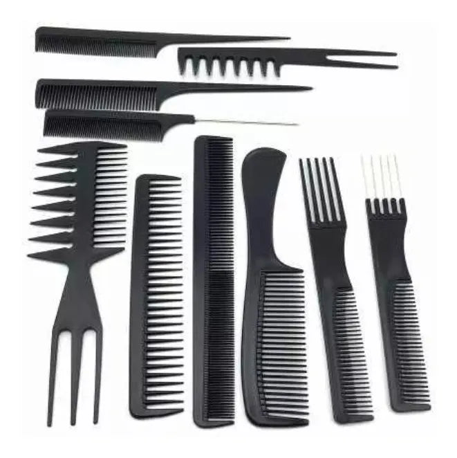 Kit Juego Set Peinillas Peluqueria 10 Unidades