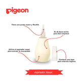 Aspirador Nasal Saca Mocos Con Deposito Pigeon Color Beige