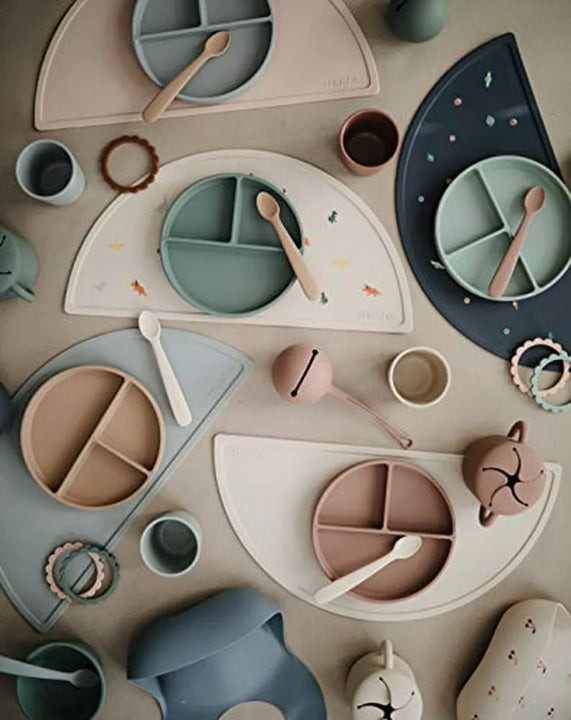 Placa De Succión De Silicona Mushie | Diseño Antideslizante