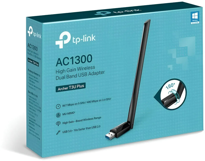 Adaptador Usb Inalámbrico Tp-link Archer T3uplus Dual Ac1300