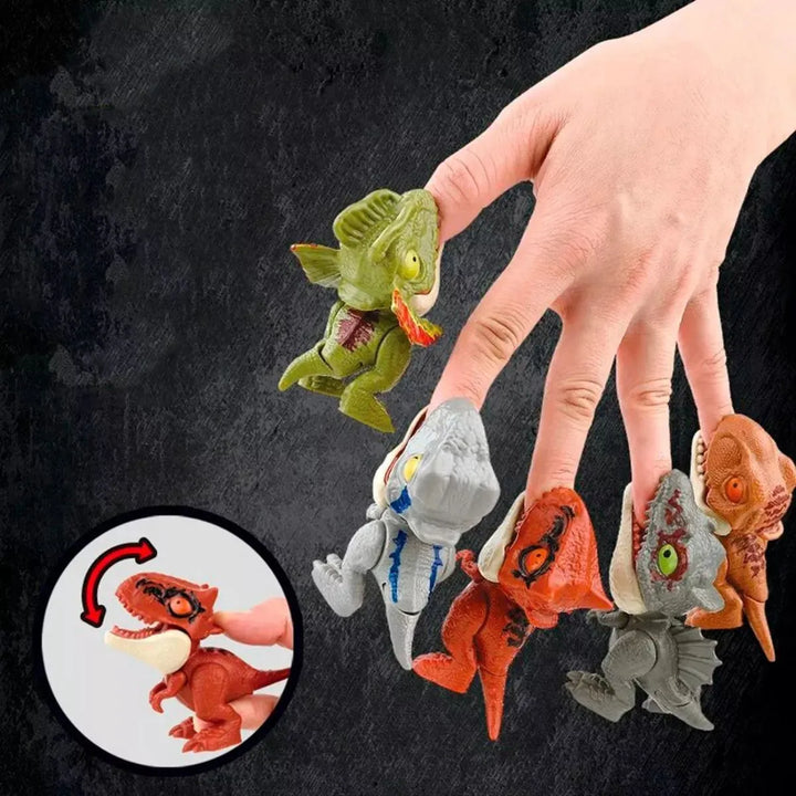 Dinosaurio Mordelon Coleccionable Juguete Niño X5 Unidades