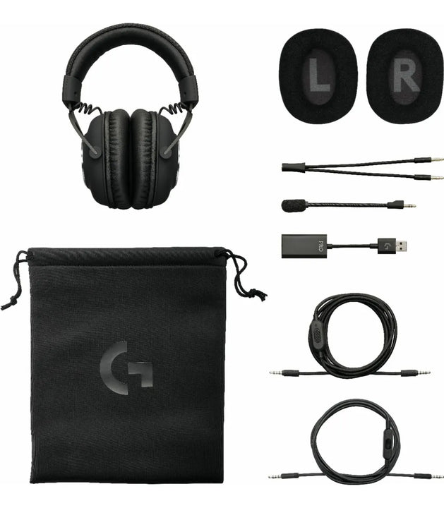 Logitech G Pro X, Diadema Gamer 7.1 Profesional, Pc Ps4 Xbox Negro