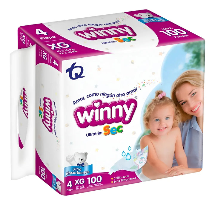 Pañal Winny Etapa 4 Xg X200 Extra Grande (xg) Sin Género