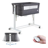 Moisés Mecedor Eléctrico 3 En 1 Ajustable Para Bebé Gris