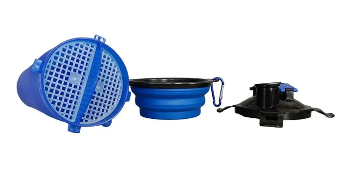 Termo Bebedero Comedero Mascotas Perro Gato Plato Plegable