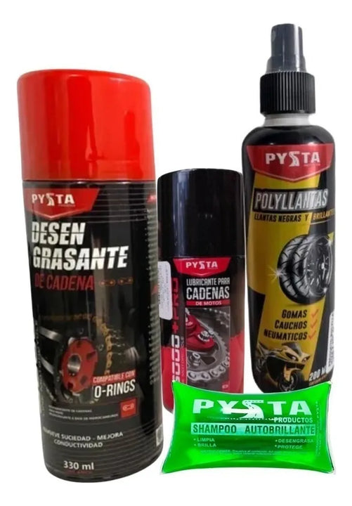 Super Kit Limpieza Motos Promo Brillo Y Protección