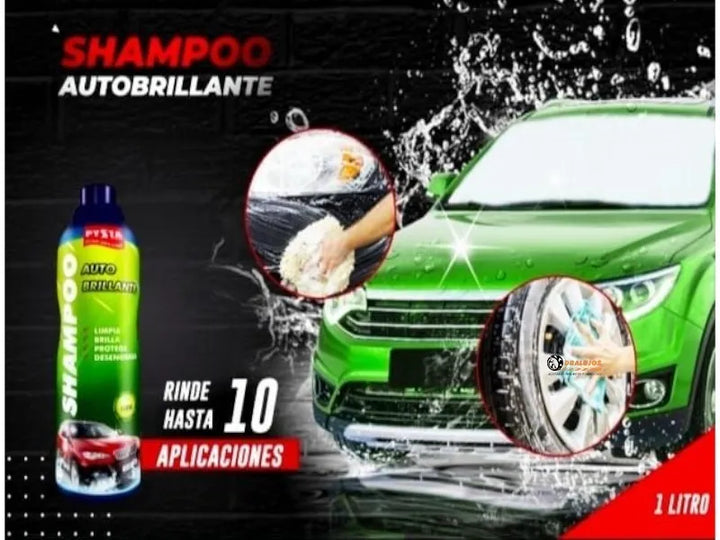 1 Litro De Shampoo/jabon Proteccion Uv Universal Moto/carro