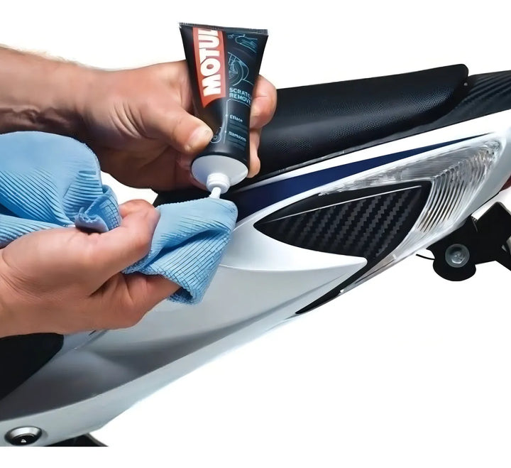 Restaurador Partes Negras + Motul E8 Removedor De Rayas Color Negro