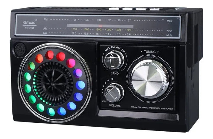 Parlante Radio Altavoz Retro Inalámbrico Bluetooth Linterna Diseño