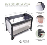 Moisés 4 En 1 Cuna Portátil Para Bebé Con Bolsa De Viaje