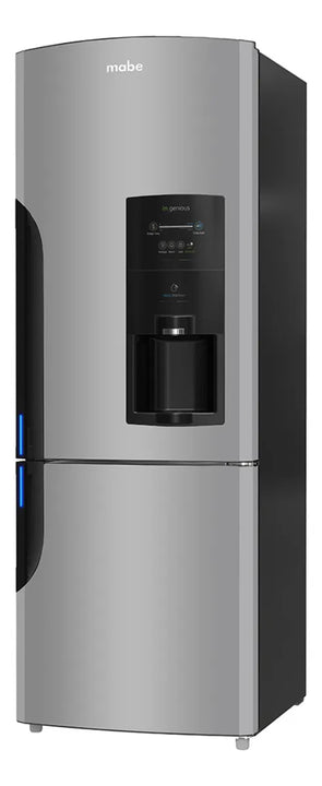 Heladera No Frost Mabe RMB400IBBRX0 418L Plateada con Negro | Bottom Freezer