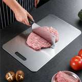 Set X3 Tabla De Picar Para Cocina En Acero Inoxidable 304 Plateado