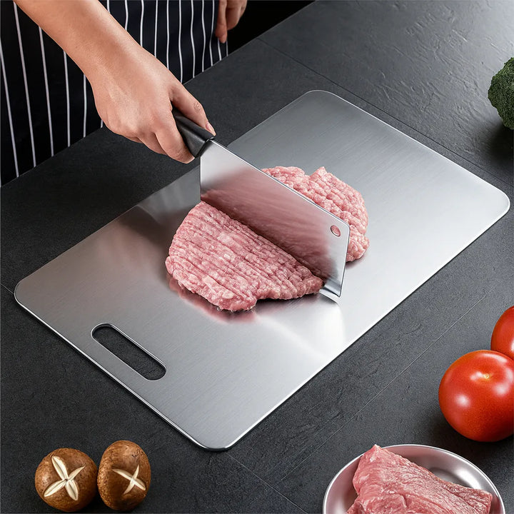 Set X3 Tabla De Picar Para Cocina En Acero Inoxidable 304 Plateado