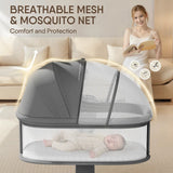 Moisés Eléctrico Inteligente Para Bebé Con 5 Velocidades Y M