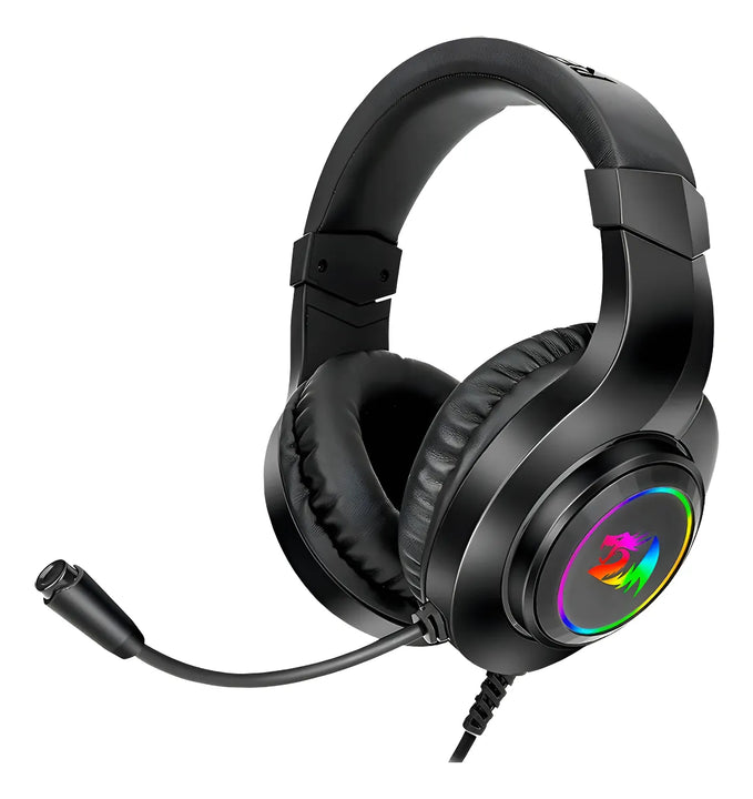 Auriculares Gamer Redragon H260 Hylas Rgb Ps4 Ps5 Pc 3.5mm Negro