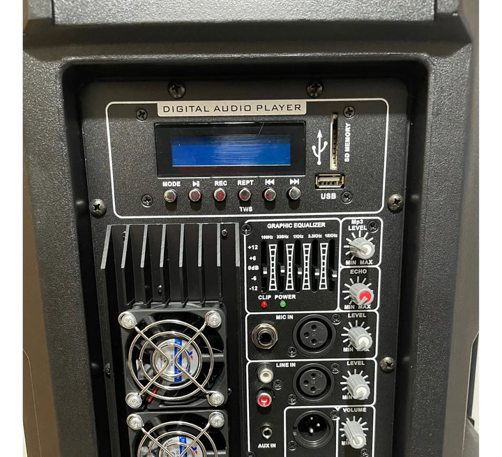 Cabina Activa 15 Pulgadas 10.000w Audio Sound Profesional Negro