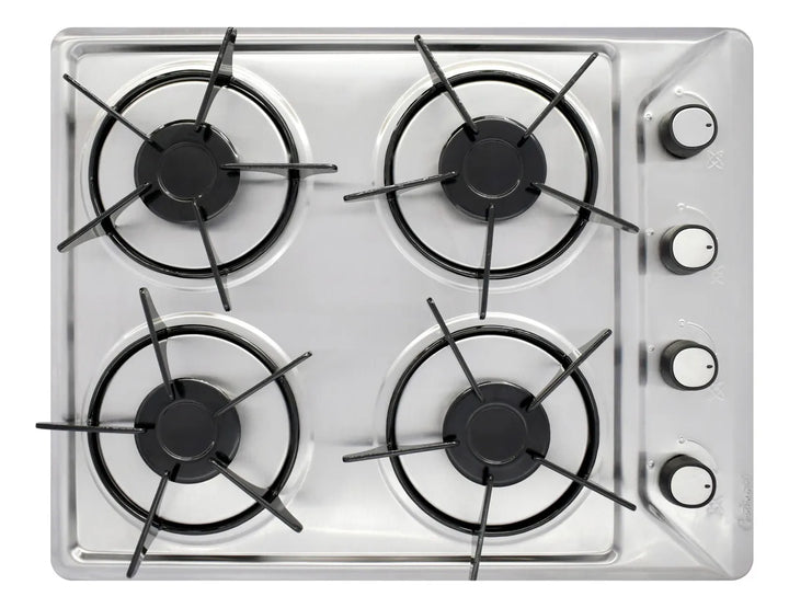 Estufa Empotrar Acero Inoxidable 53 *41 Cm Gas Natural 5609 Color Gris