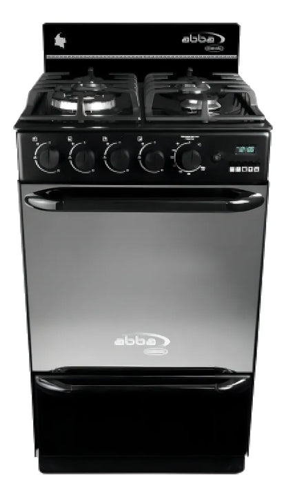 Estufa Abba Majestic AT 203-5 GT TC color vidrio reflectivo con puerta ciega