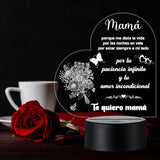 Lámpara De Noche Regalo Para Mama Decoración Día De La Madre - Negra