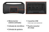 Parlante Sony Bluetooth Resistente Al Agua | Srs-xg500 Color Negro