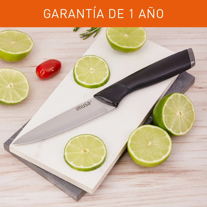 Cuchillo Multiusos 12cm Imusa Talent Acero Inoxidable Color Negro