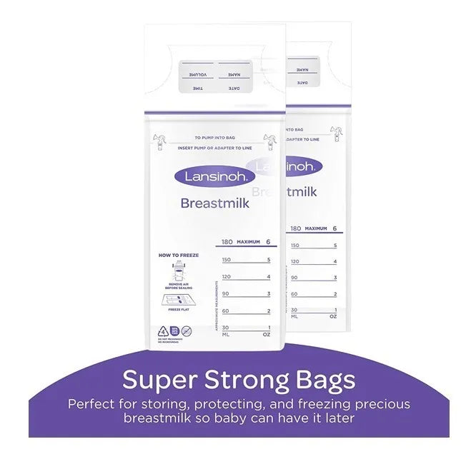 Bolsas Almacenamiento Leche Materna 100 Unidades Lansinoh