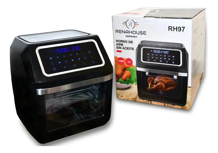 Freidora de aire Renahouse RH97 de 12L color negro