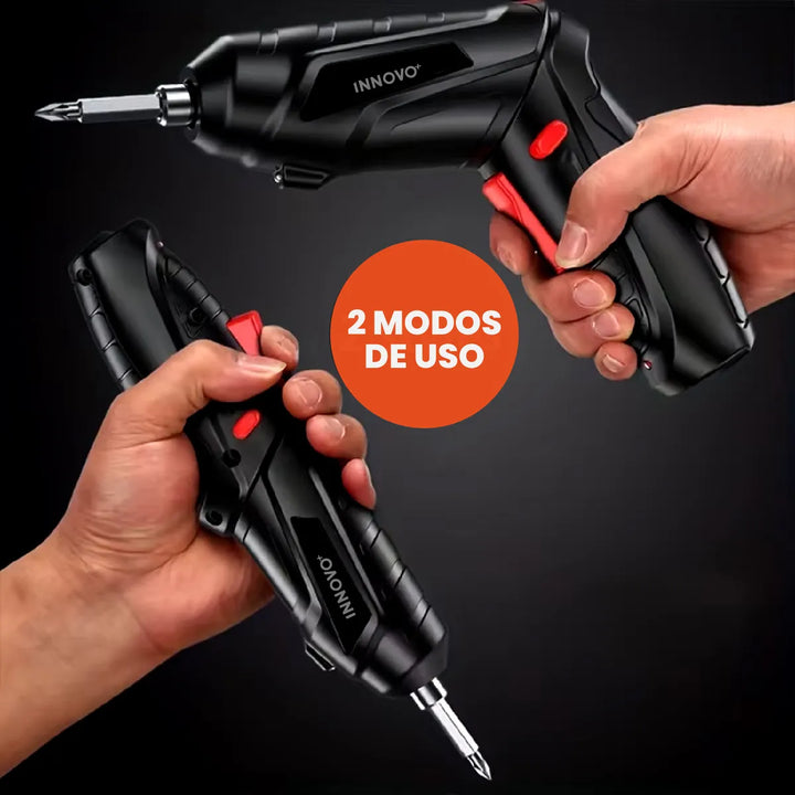 Atornillador Inalambrico Recargable 50 En 1 Con Estuche - Negro - 50