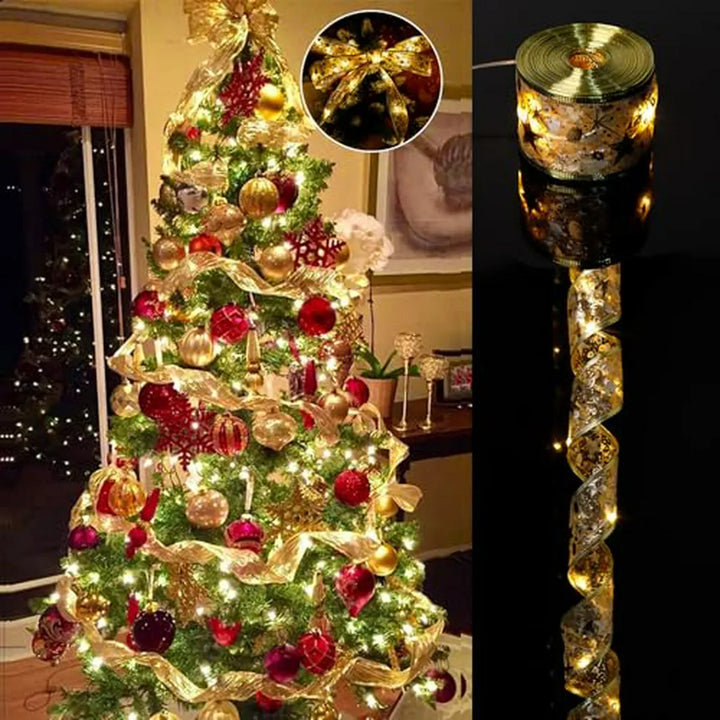 Luces De Cinta Navideña 32ft 100 Led Árbol Navidad Decoració