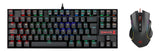 Kit Gamer Redragon Kumara K552 Español + Mouse Grifin Rgb Color Del Mouse Negro Color Del Teclado Negro