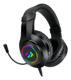 Auriculares Gamer Redragon H260 Hylas Rgb Ps4 Ps5 Pc 3.5mm Negro