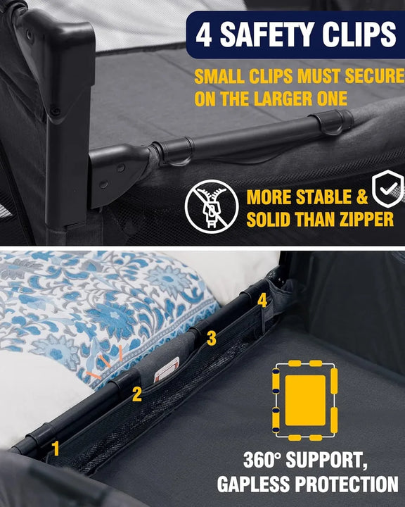 Cuna 4 En 1 Para Bebé Con Cambiador Y Moisés Bedside